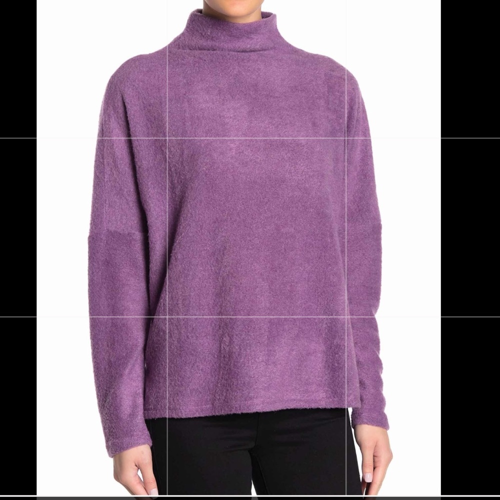 Melloday funnel Neck Soft Knit Pullover Sweater